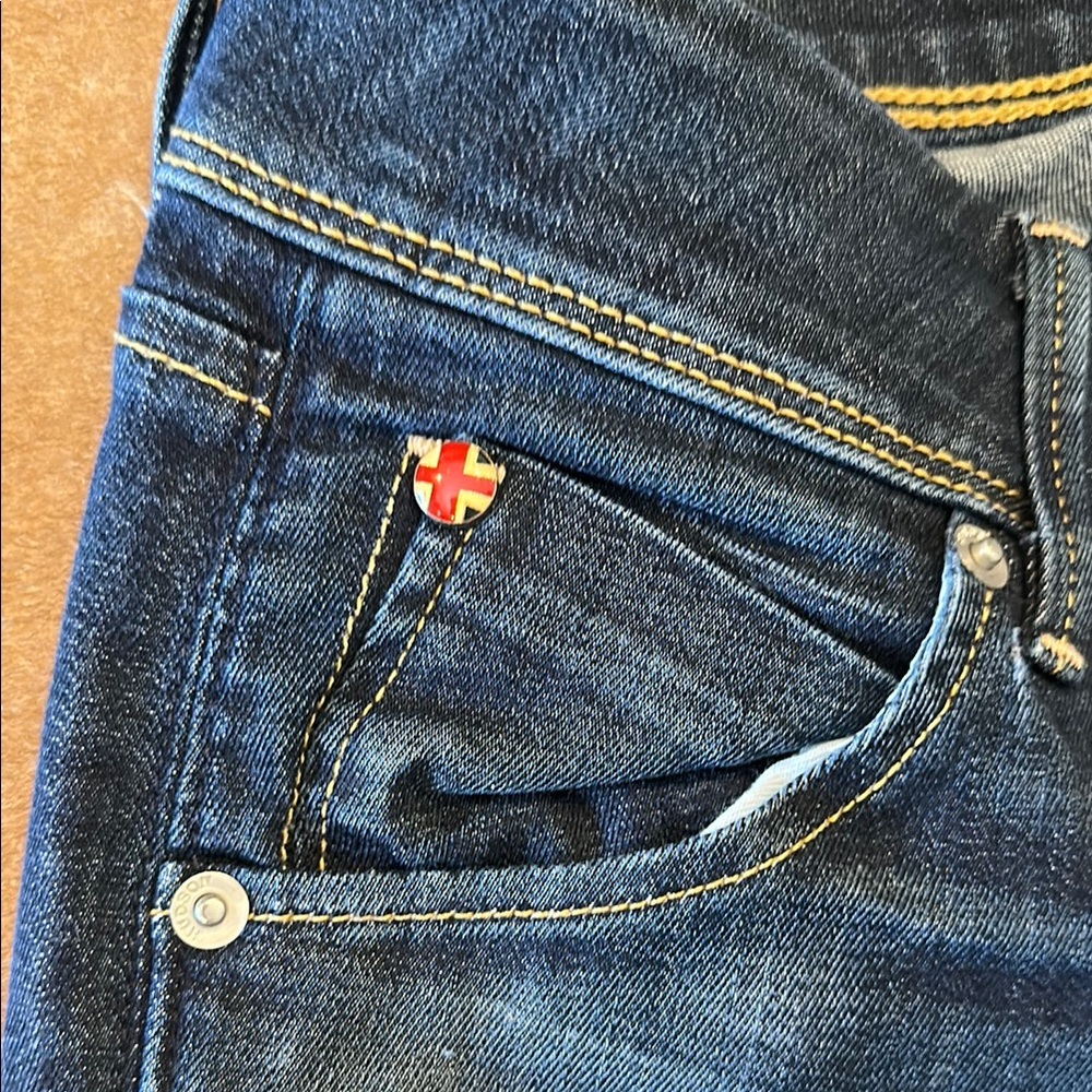 Hudson Collin Flap Skinny Blue Jeans - Picture 6 of 8